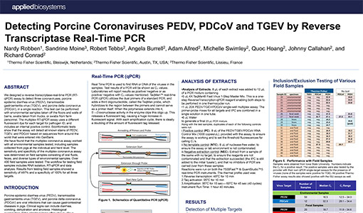 Thermo Fisher Scientific - Detecting Porcine Coronaviruses by Reverse Transcriptase Real-Time PCR